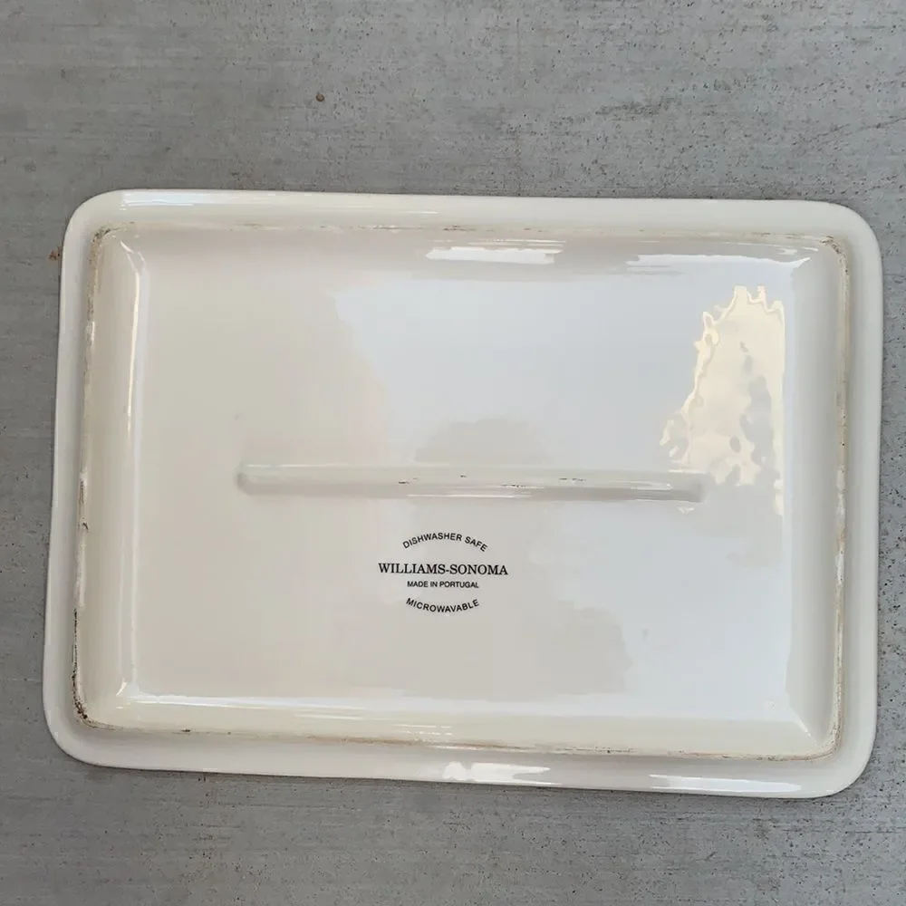 Williams Sonoma Stoneware Enamel Finish Made Portugal Cheese Charcuterie Board